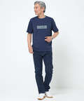 デニム調 ロゴプリント Tシャツ