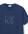 ロゴプリント Vネック Tシャツ