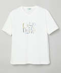 ロゴプリント Vネック Tシャツ