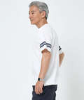 袖ライン フロント切り替え Tシャツ