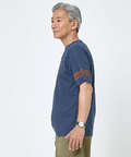 袖ライン フロント切り替え Tシャツ
