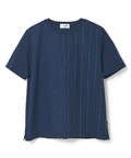 スノーコットン マルチストライプ Tシャツ【接触冷感】