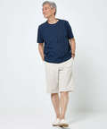 スノーコットン マルチストライプ Tシャツ【接触冷感】