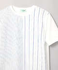 スノーコットン マルチストライプ Tシャツ【接触冷感】