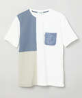 鹿の子 ブロック配色 Tシャツ【吸汗速乾】