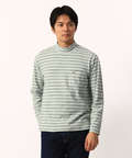 ボーダーハイネックTシャツ