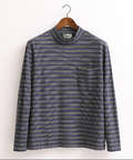 ボーダーハイネックTシャツ