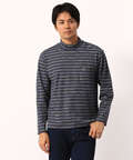 ボーダーハイネックTシャツ