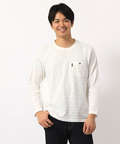 クロコダイル シャドーボーダー柄Tシャツ