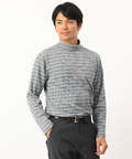 ボーダーハイネックTシャツ