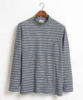 ボーダーハイネックTシャツ
