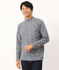 ボーダーハイネックTシャツ