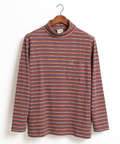 ボーダータートルネックTシャツ