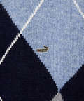 ウールブレンド アーガイル柄 ニット【手洗いOK】