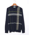 クロコダイルタータン ウール ニット