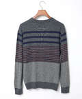 ウールブレンド ボーダー柄 ニット【手洗いOK】