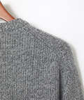 ウールブレンド ヘンリーネック ニット【手洗いOK】