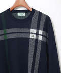カシミヤブレンド チェック柄 ニット【手洗いOK】