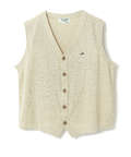 鹿の子 Vネック ベスト【手洗いOK】