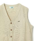 鹿の子 Vネック ベスト【手洗いOK】