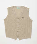 鹿の子 Vネック ベスト【手洗いOK】