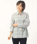 麻混サイドシャーリングシャツ