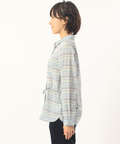 麻混サイドシャーリングシャツ