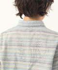麻混サイドシャーリングシャツ