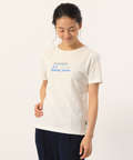 ロゴ刺繍プリントTシャツ