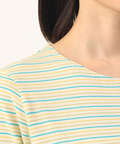 ボーダークルーネックTシャツ