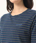 ボーダークルーネックTシャツ