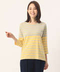 バイカラークルーネックTシャツ