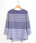 スノーコットンパネルボーダーTシャツ