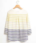 スノーコットンパネルボーダーTシャツ