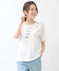ペイント風プリントTシャツ【UV加工】