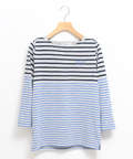 鹿の子 ボーダー Tシャツ【UV加工】