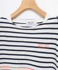 鹿の子 ボーダー Tシャツ【UV加工】