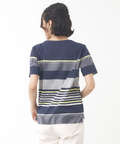スノーコットン パネルボーダー Tシャツ【接触冷感】
