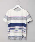スノーコットン パネルボーダー Tシャツ【接触冷感】