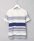 スノーコットン パネルボーダー Tシャツ【接触冷感】