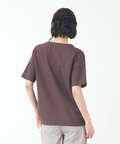 鹿の子 キーネックデザイン Tシャツ【UVカット】