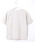 鹿の子 キーネックデザイン Tシャツ【UVカット】
