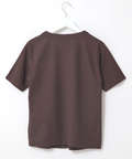 鹿の子 キーネックデザイン Tシャツ【UVカット】