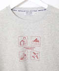 アイコンプリント クルーネック Tシャツ【吸汗速乾】