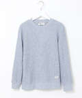 ニット風 クルーネックトレーナー