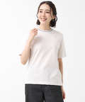襟ライン クルーネック Tシャツ