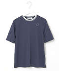 襟ライン クルーネック Tシャツ