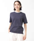 襟ライン クルーネック Tシャツ