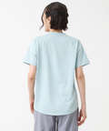 プレーティング天竺 裾ギャザー Tシャツ【接触冷感】