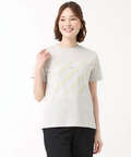 プレーティング天竺 マルチライン プリント Tシャツ【吸汗速乾】